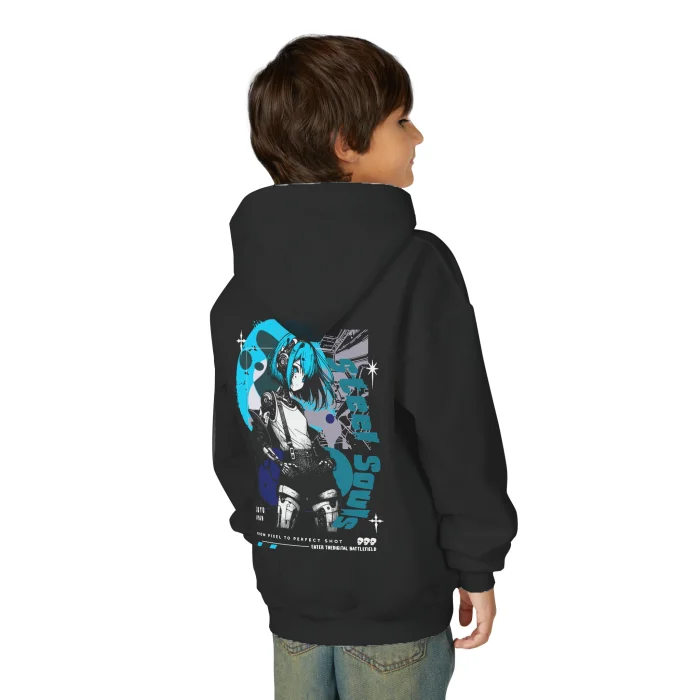 Bluza z kapturem Dziecięca z nadrukiem Steel Souls